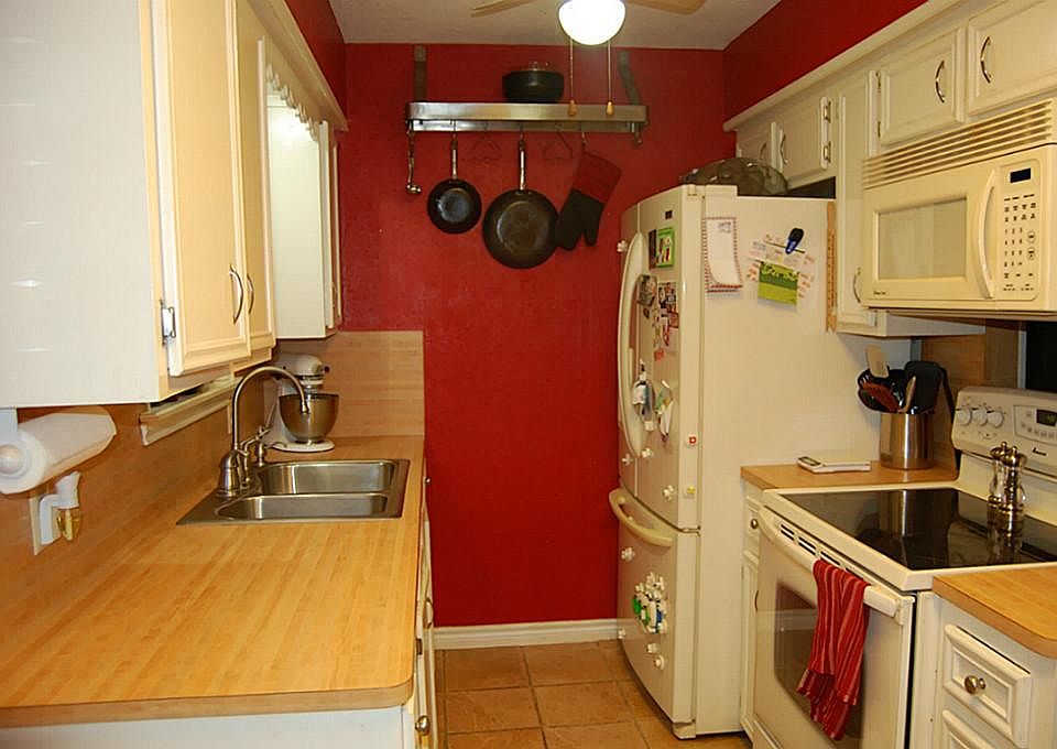 Refrigerator, washer and dryer will stay with home.  Additional built-in hutch, cabinets and drawers have been added.