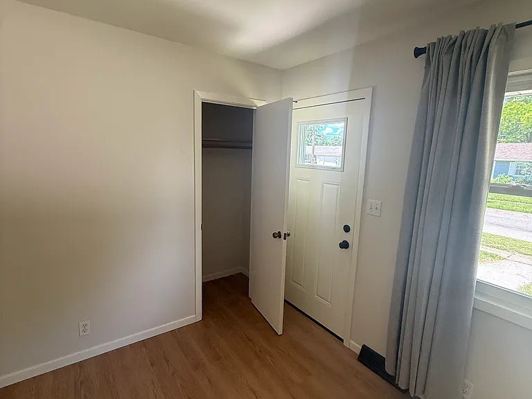 Front entry, coat closet