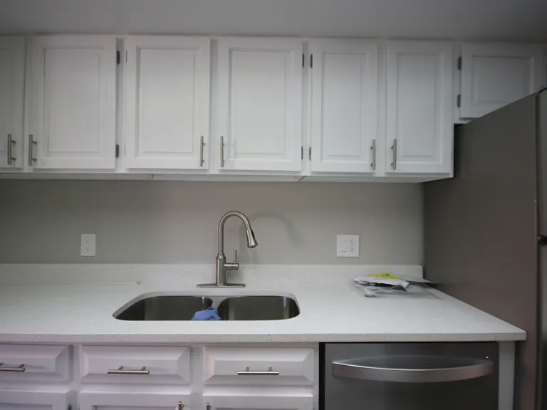 Your well-appointed kitchen includes abundant cabinet space for kitchen storage. Note. Landlord is purchasing a counter top microwave prior to your move-in.