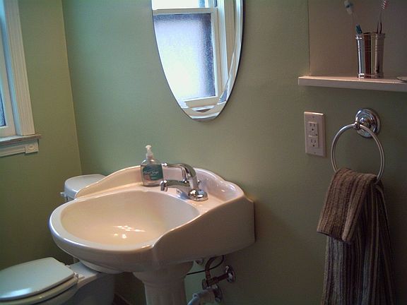 completely remodeled bathroom