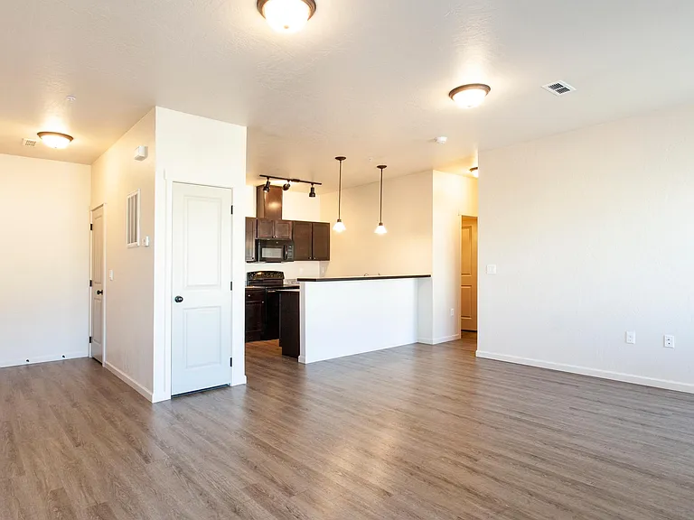 Upgraded units all feature 100% waterproof plank flooring with carpet only in the bedrooms