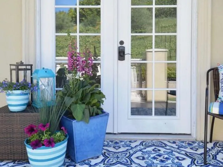 Get creative with your lovely patio. Bring your own decorating style.