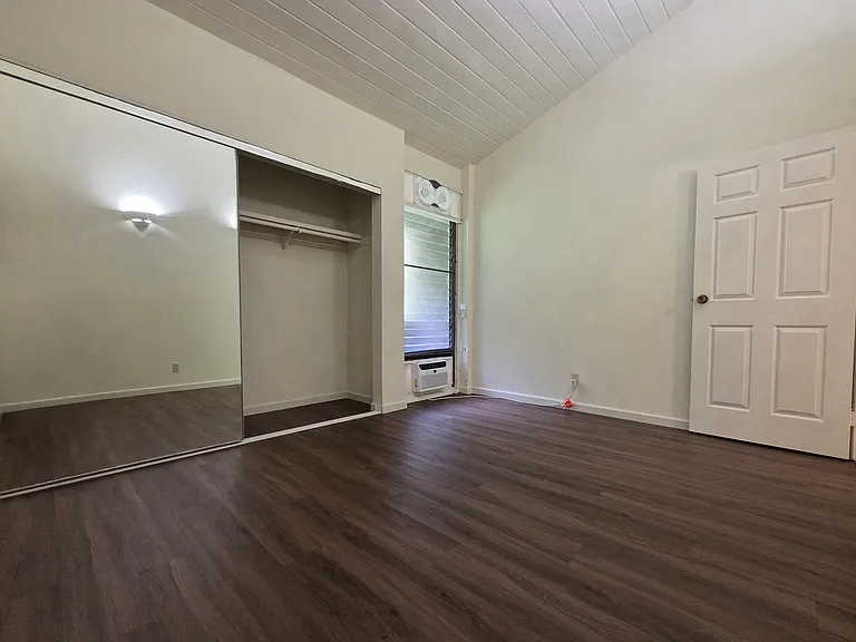 Primary Bedroom with AC, Fan and New Flooring