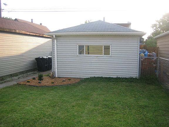 Back yard and Garage