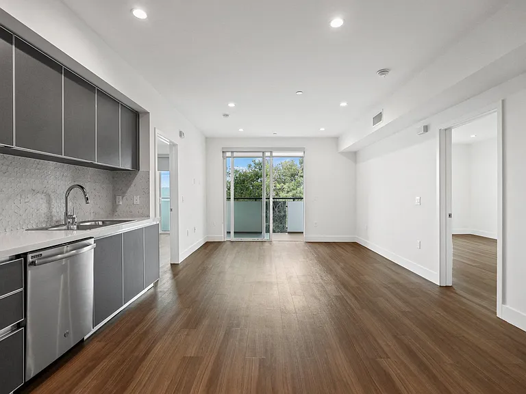 Open-Concept Kitchen, Dining, and Living Room Areas