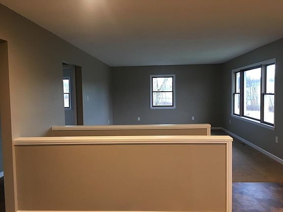View from kitchen into living room