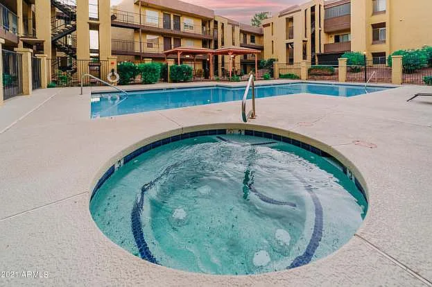 Jacuzzi and heated pool