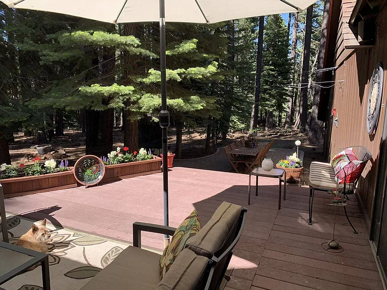 Rear Deck with seating
