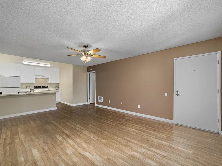 Living area at Bay Breeze Apartments in Costa Mesa, CA