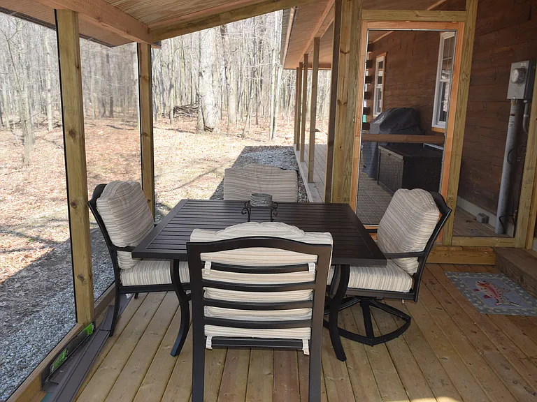 Screened in sun room