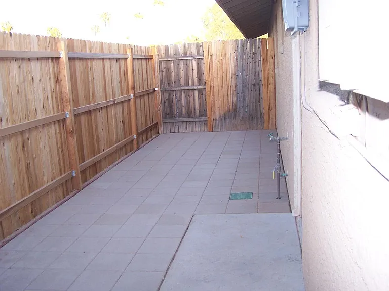 A NORTH SIDE LOCATED PATIO 8 X 26