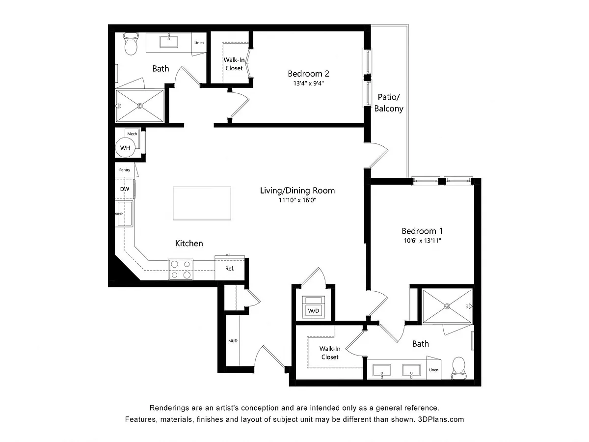 Floor plan Evil Olive