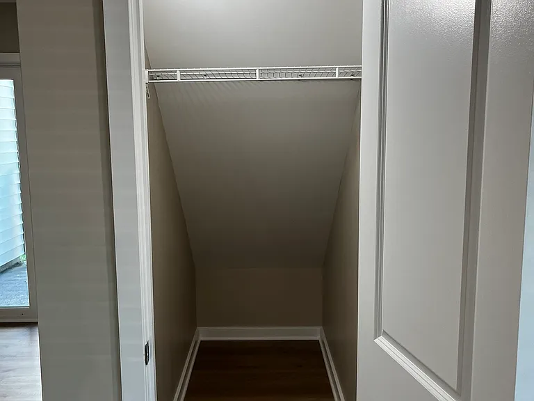 Big under stairs closet. Lots of storage!