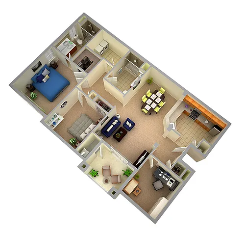 Floor plan 2BEPR