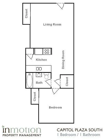Floor plan 1 Bedroom