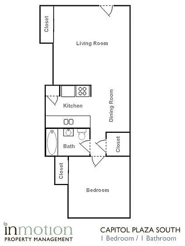 Floor plan 1 Bedroom