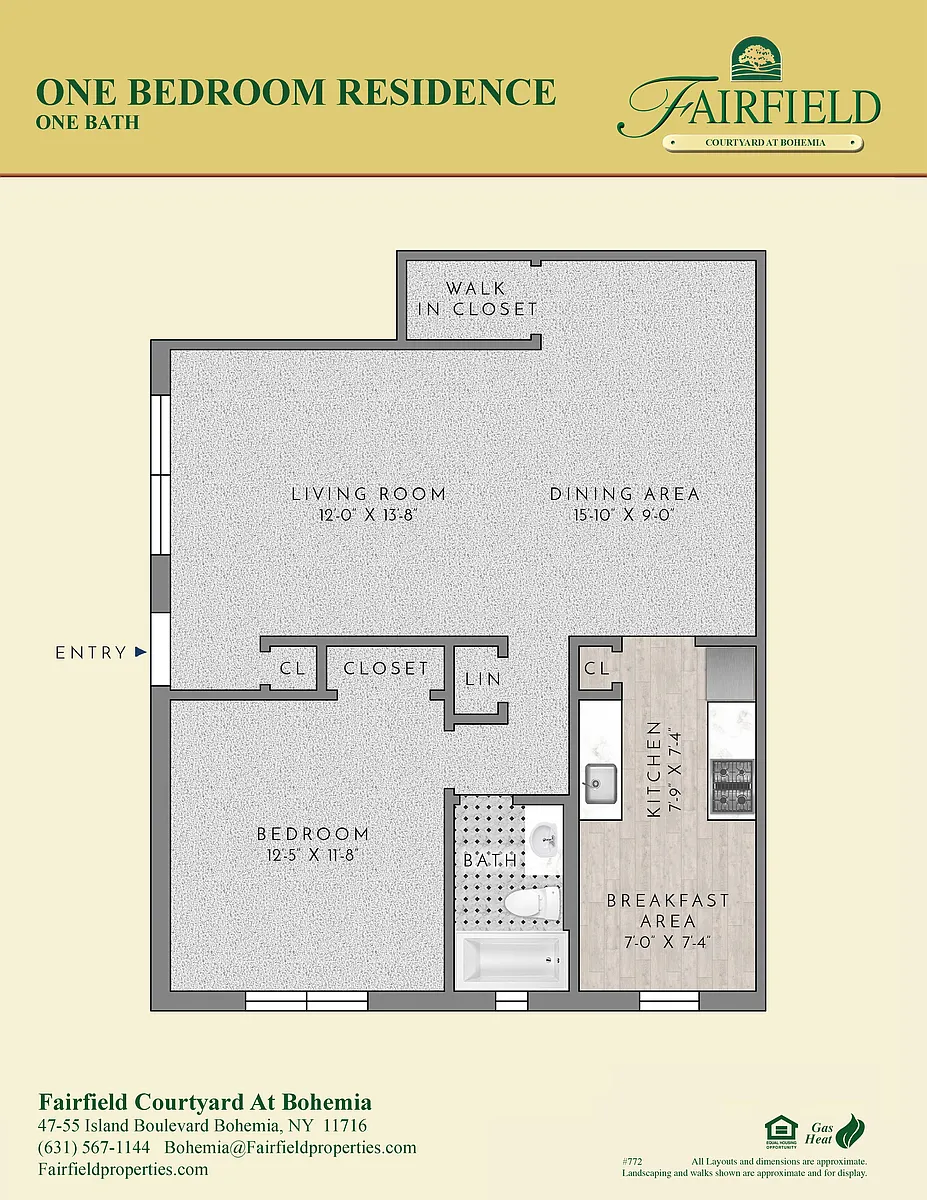 Floor plan One Bedroom Lower