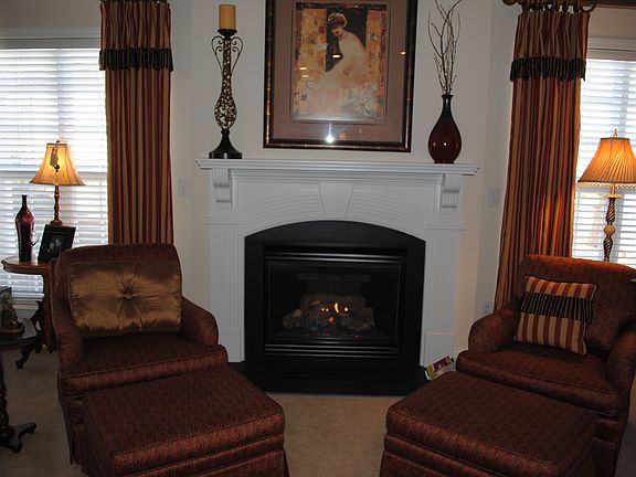 Great room with vaulted ceiling