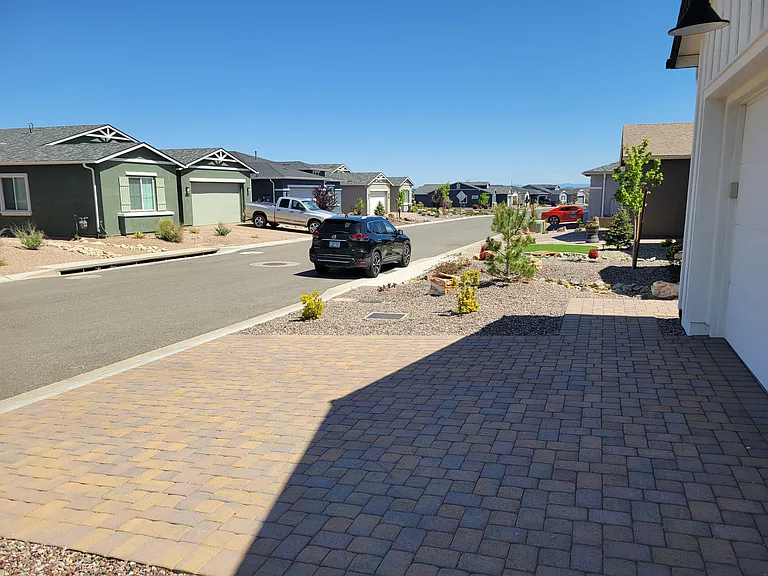 View of street from front driveway