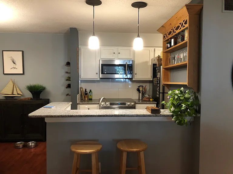 Kitchen with demo set up