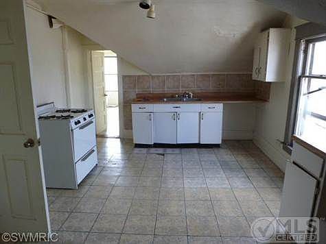 Kitchen in upper unit