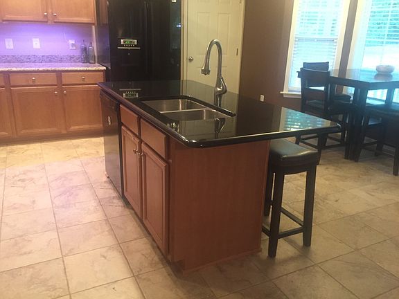 Granite counters in kitchen