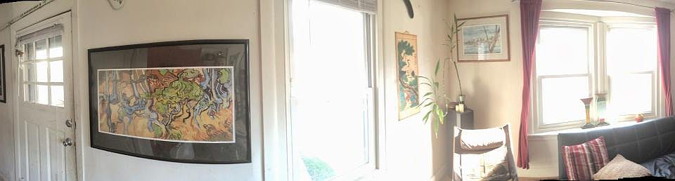 Sunny Panorama Living Room to Dining Room