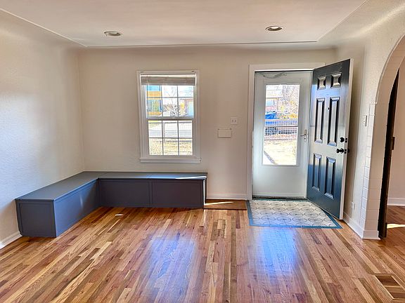 Looking at front door