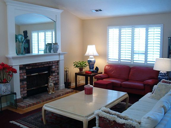 Mirrored Mantle Fireplace