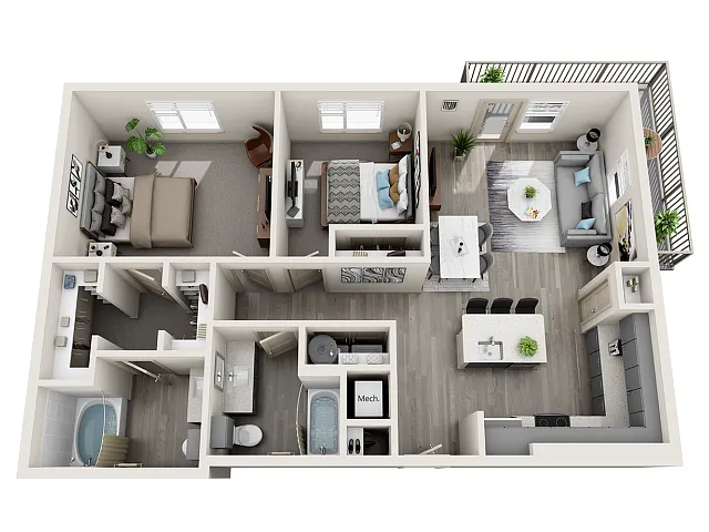 Floor plan B3