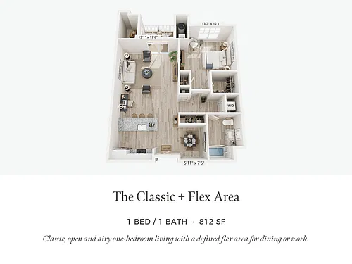 Floor plan The Classic + Flex Area