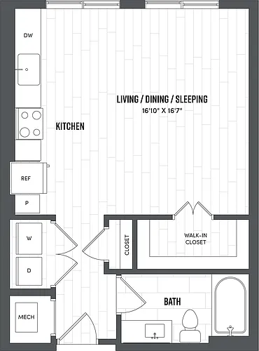 Floor plan Studio-S1