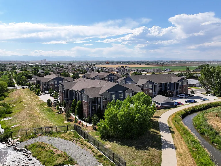 Enjoy mountain views to the West and a walking path to the East.