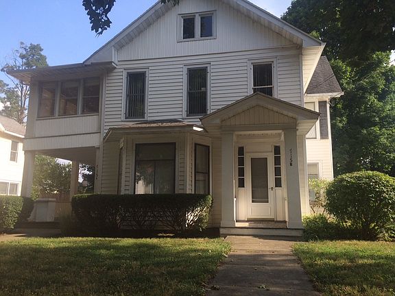 from the front yard, 715 "B" on right