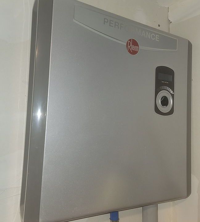We love this tankless water heater
