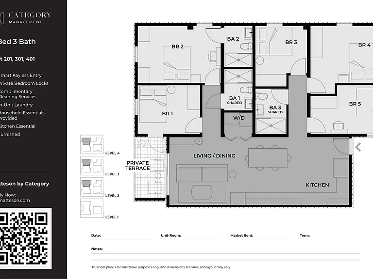 5 bed 3 bath - Type D 5 bed 3 bath - Type D