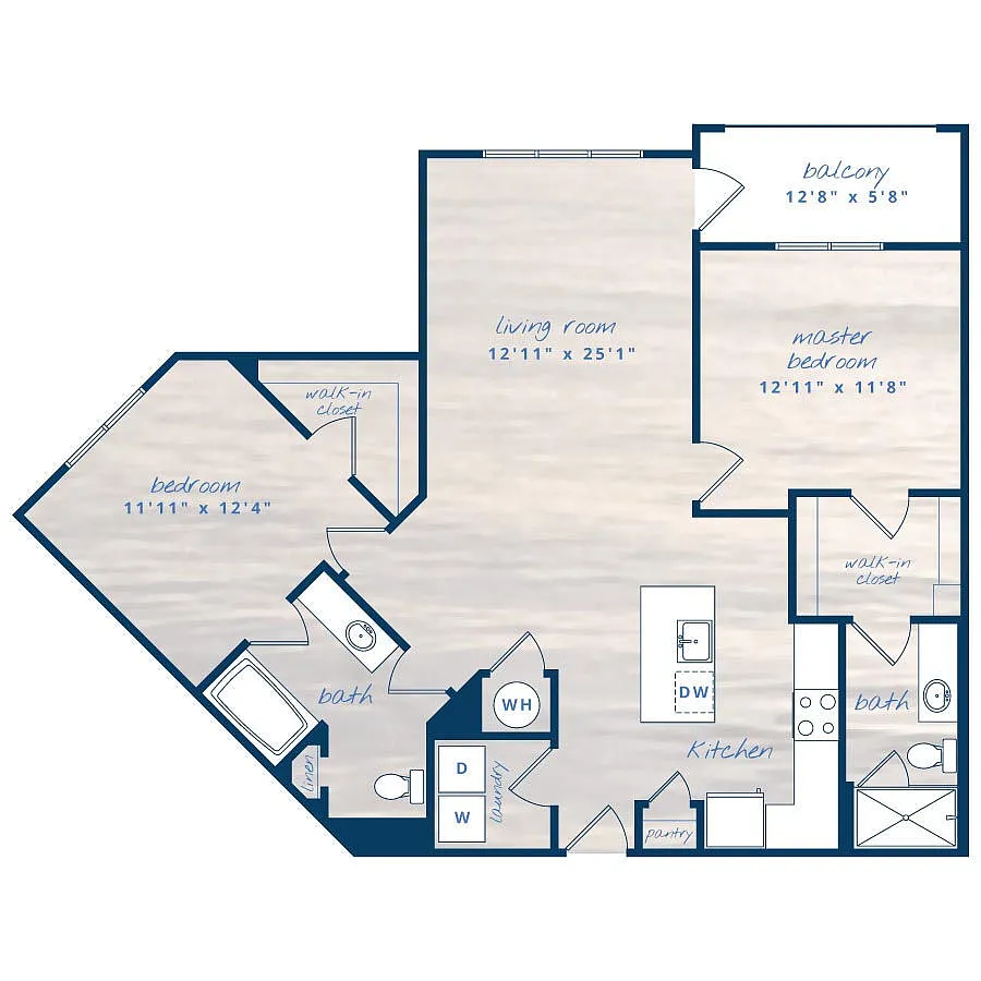 Floor plan 2X2 B4