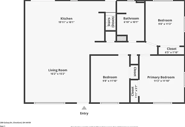 3 bed, 2.0 bath, 1134 sqft, $1,645 — Photo 2
