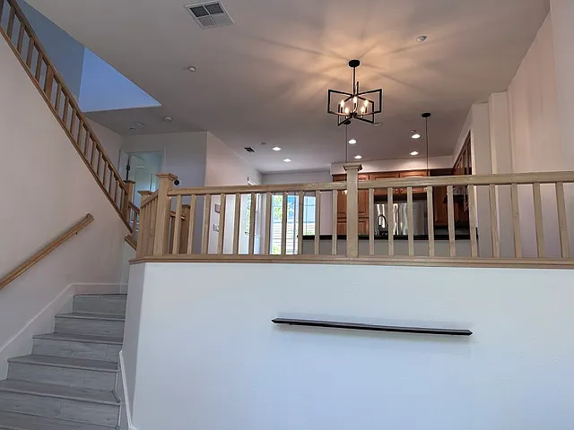 Stairs to kitchen