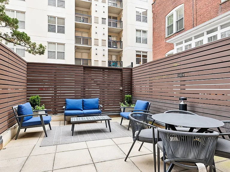 Enjoy outdoor grills and lounge seating