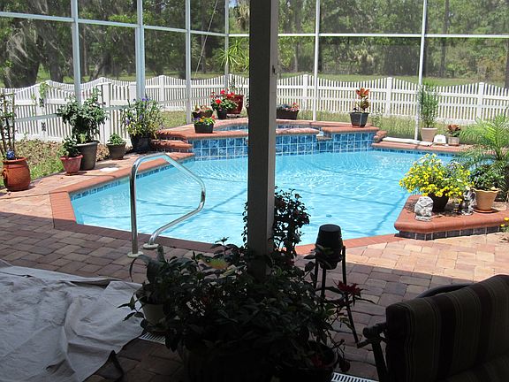 Pool area looking north