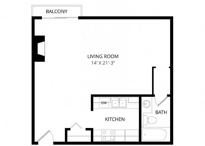Floor plan Studio
