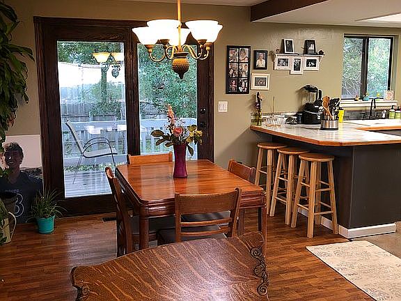 Dining room to back deck