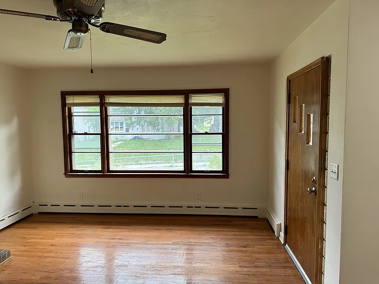 Living room and Front entry door.