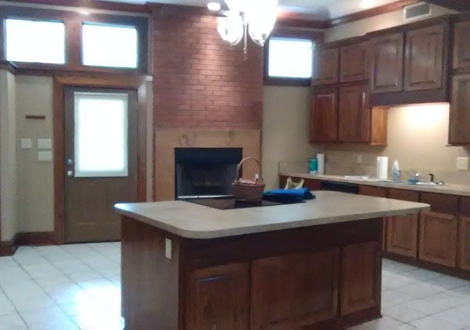 Island Cabinet with Electrical Outlets