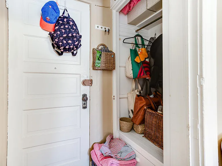 Front door closet