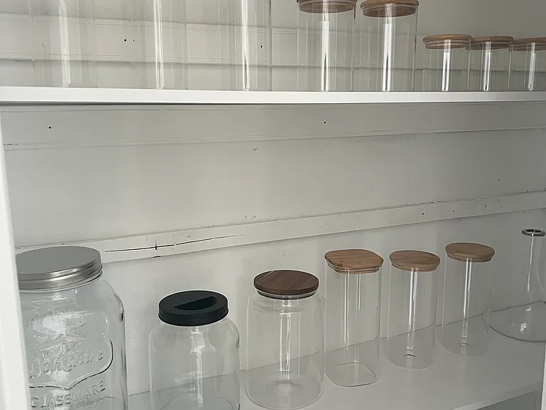 Pantry area in the kitchen
