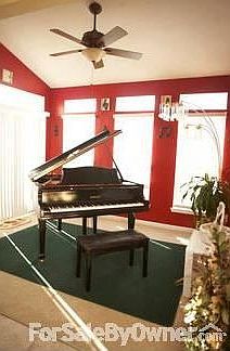 Sunroom with Vaulted Ceiling : Natural light accents this room well and looks great with vaulted cei