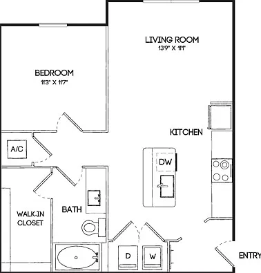 A1 | 1x1 | 696 sq ft A1 | 1x1 | 696 sq ft