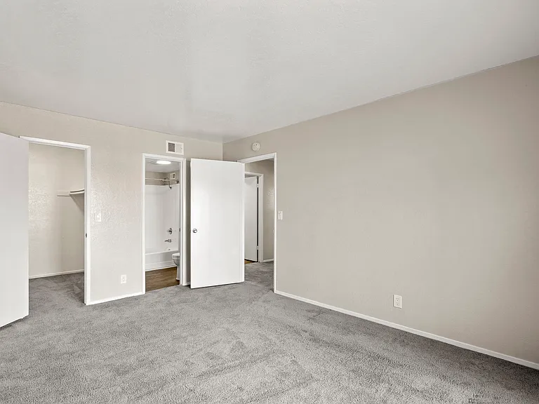 Bedroom with Carpet